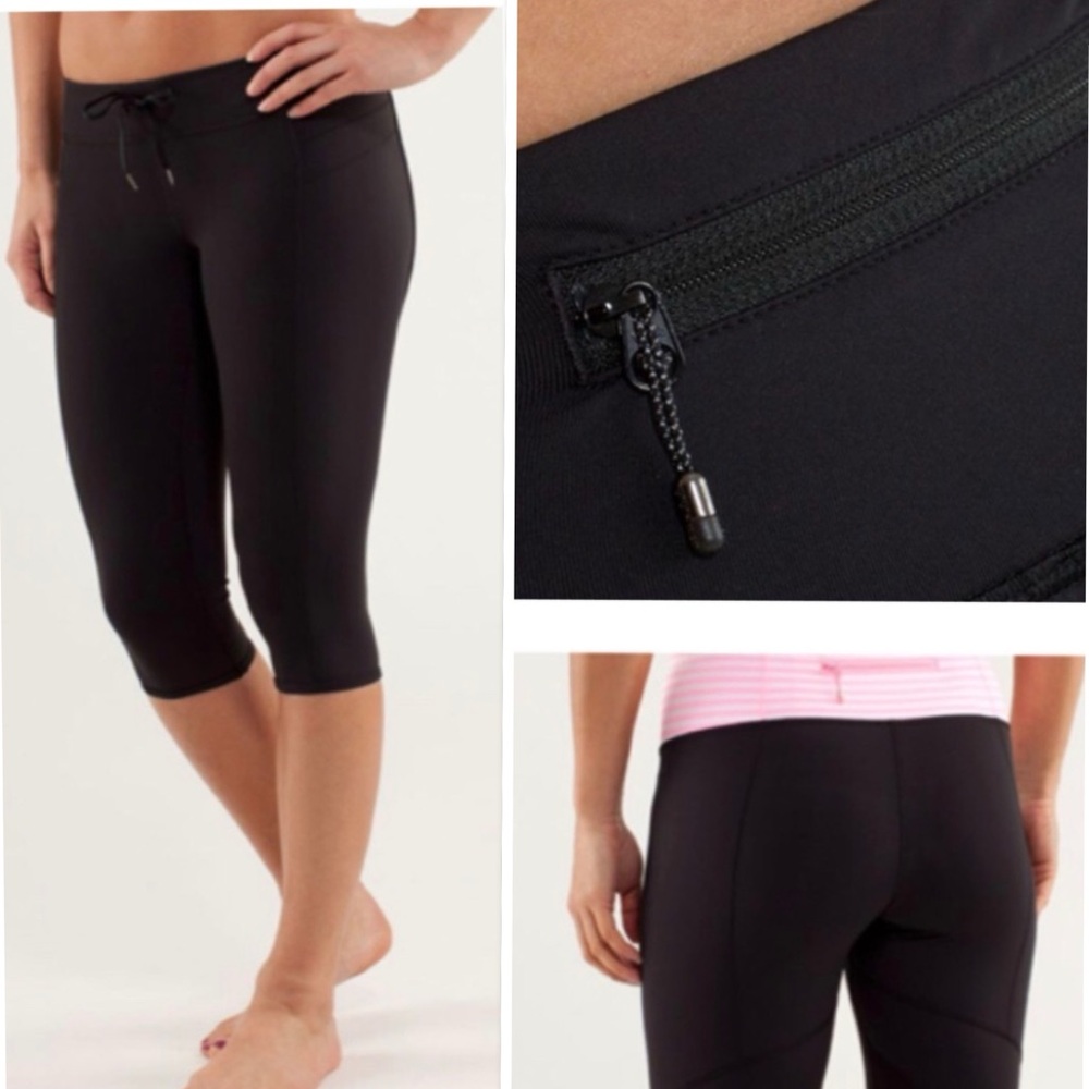 Lululemon Athletic Black Inspire Crop
Luxtreme Back Pocket Size 6